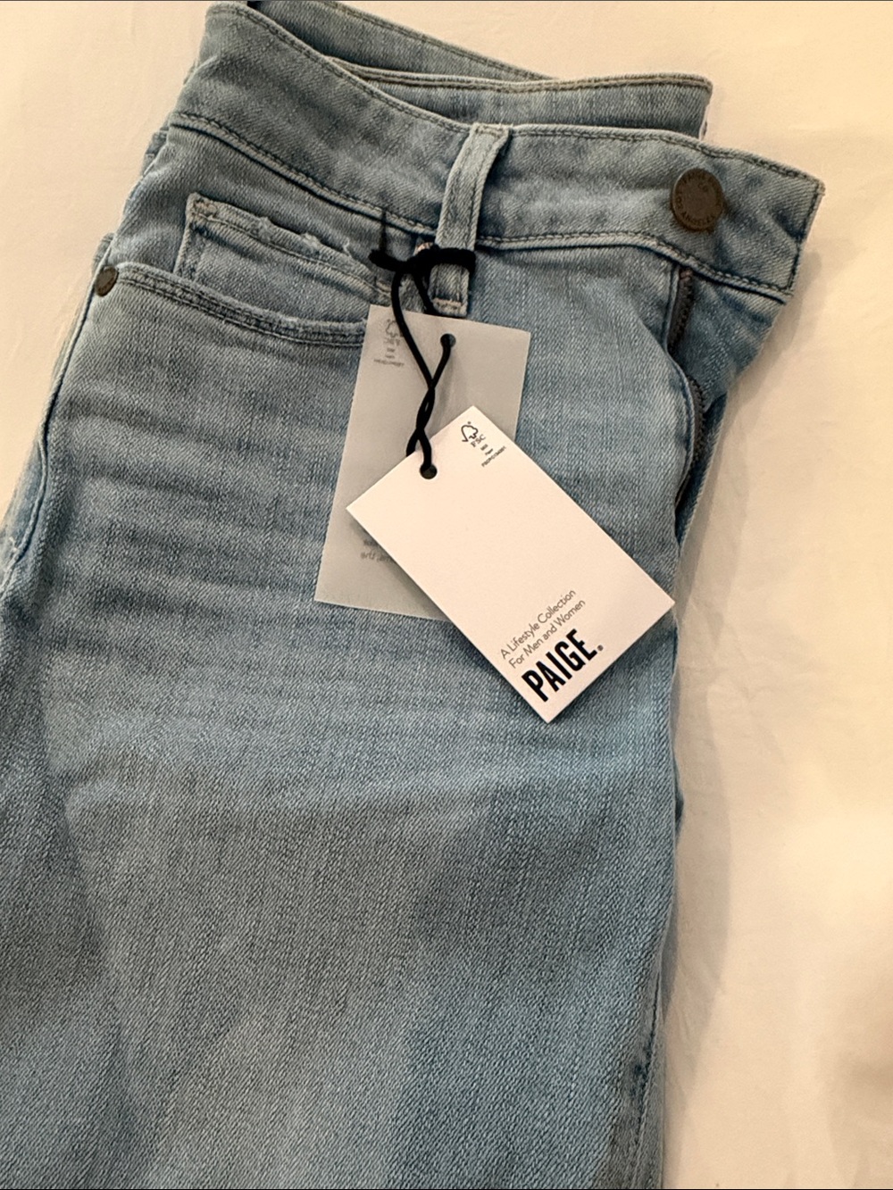 PAIGE Pale Blue High-Rise Women's Jeans
